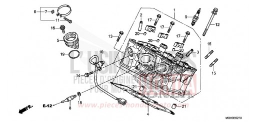 CYLINDER HEAD (REAR) VFR1200XDD de 2013